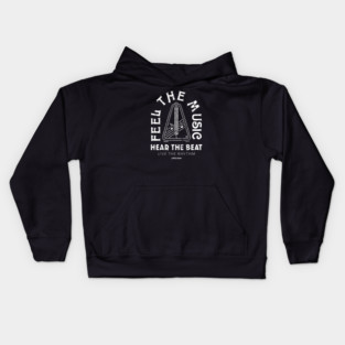 Live the Rhythm. Dark Metronome Kids Hoodie