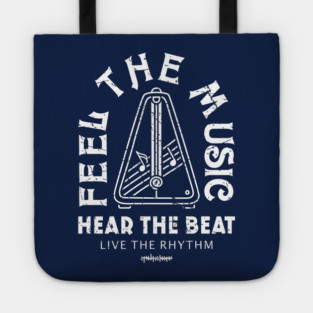 Live the Rhythm. Dark Metronome Tote