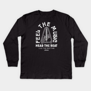 Live the Rhythm. Dark Metronome Kids Long Sleeve T-Shirt