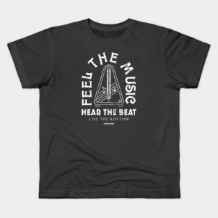 Live the Rhythm. Dark Metronome Kids T-Shirt