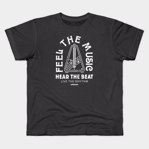 Live the Rhythm. Dark Metronome Kids T-Shirt by filiposwear