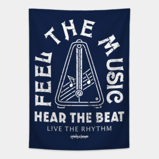 Live the Rhythm. Dark Metronome Tapestry