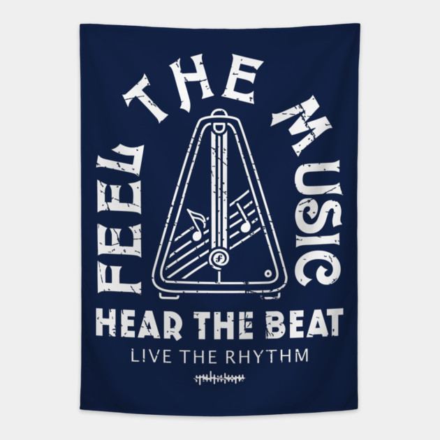 Live the Rhythm. Dark Metronome Tapestry by filiposwear
