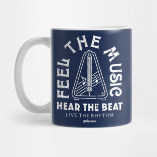 Live the Rhythm. Dark Metronome Mug