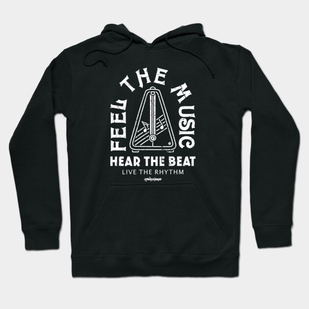 Live the Rhythm. Dark Metronome Hoodie by filiposwear