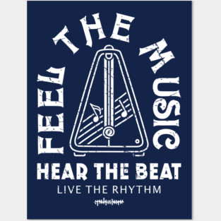 Live the Rhythm. Dark Metronome Posters and Art