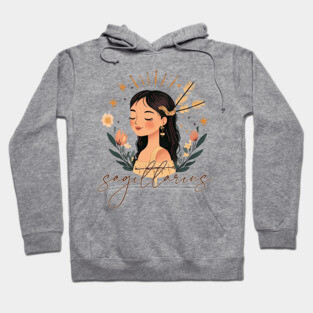 ♐ Free-Spirited & Adventurous | Bohemian Sagittarius Zodiac Art Hoodie