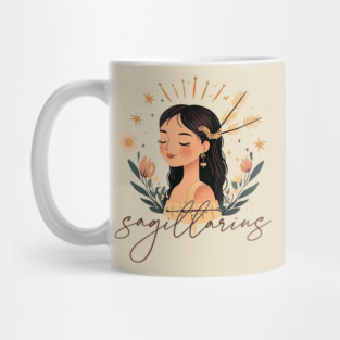 ♐ Free-Spirited & Adventurous | Bohemian Sagittarius Zodiac Art Mug