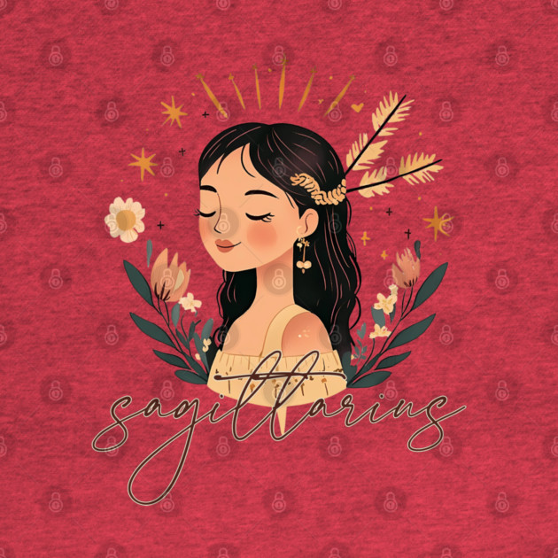 ♐ Free-Spirited & Adventurous | Bohemian Sagittarius Zodiac Art by TuncGK