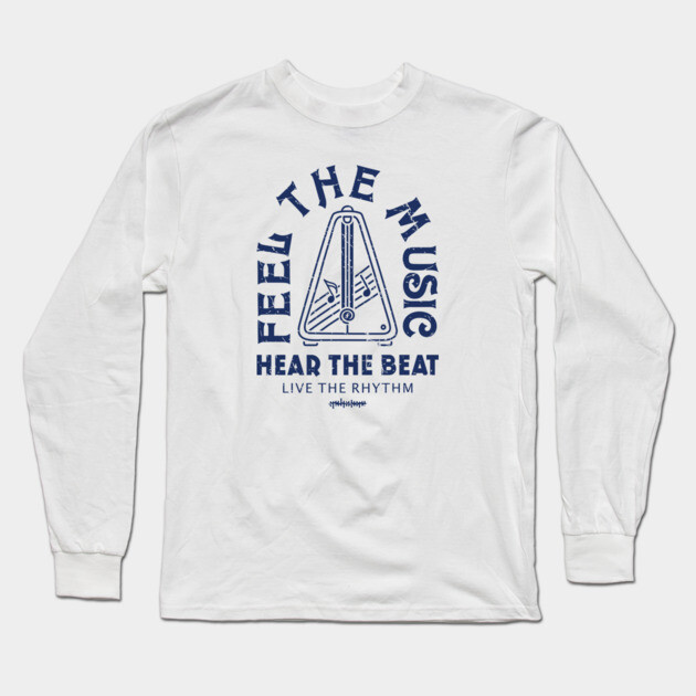 Live the Rhythm. Light Metronome Long Sleeve T-Shirt by filiposwear