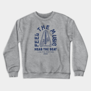Live the Rhythm. Light Metronome Crewneck Sweatshirt