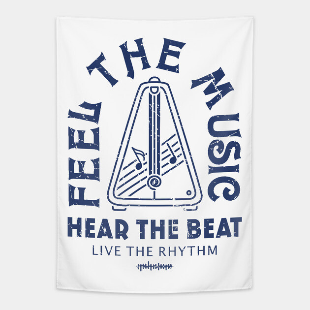Live the Rhythm. Light Metronome Tapestry by filiposwear