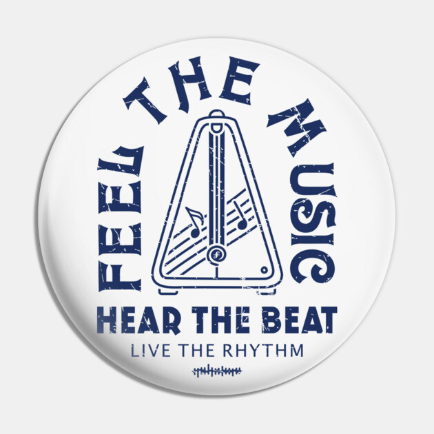 Live the Rhythm. Light Metronome Pin by filiposwear