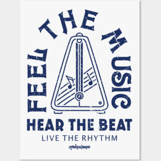 Live the Rhythm. Light Metronome Posters and Art
