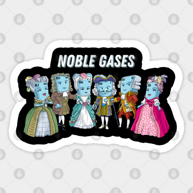 Noble Gases Sticker by GoshWow®