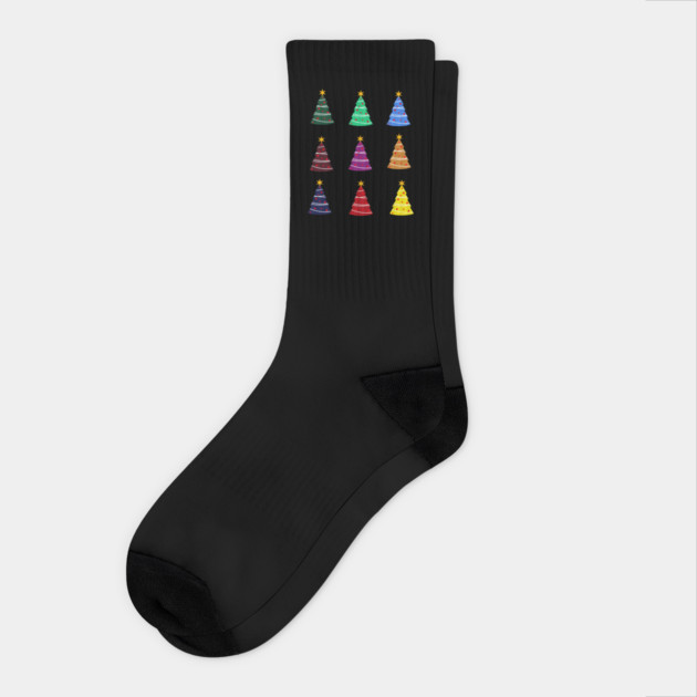 Christmas Trees Socks by AWbydesign