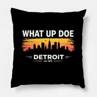 Established 1815 Detroit Michigan | What Up Doe Pillow