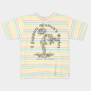 I Support Women's Rights Kids T-Shirt