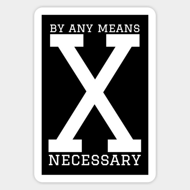 Malcolm X - By any means necessary Magnet by UrbanLifeApparel