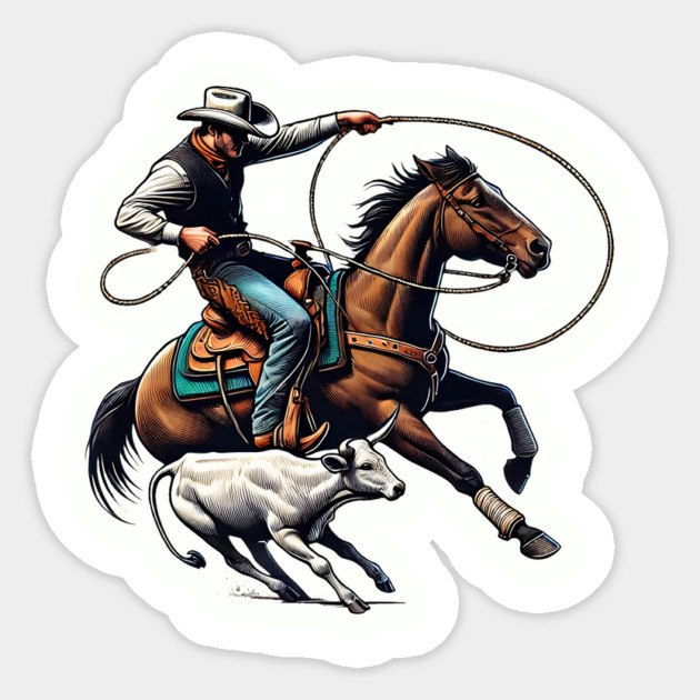Cowboy Round Up Sticker by BA