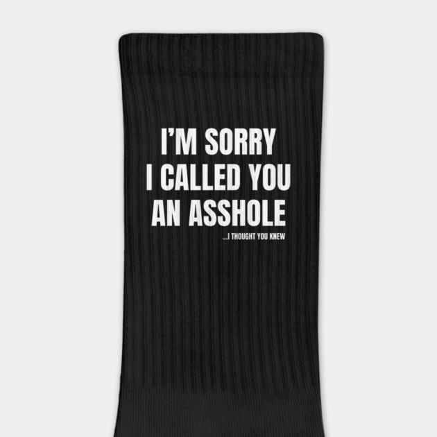 I'm Sorry I Called You An A**hole by Litehouse Tees