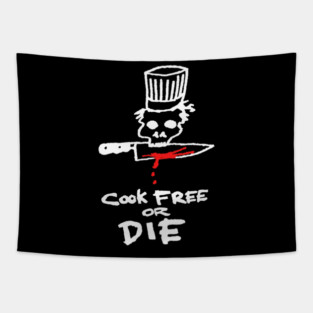 Anthony Bourdain Cook Free Or Die Tapestry