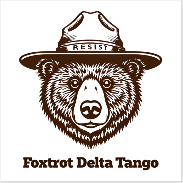 Foxtrot-Delta-Tango Wall Art by Creatifly Graphic Tees
