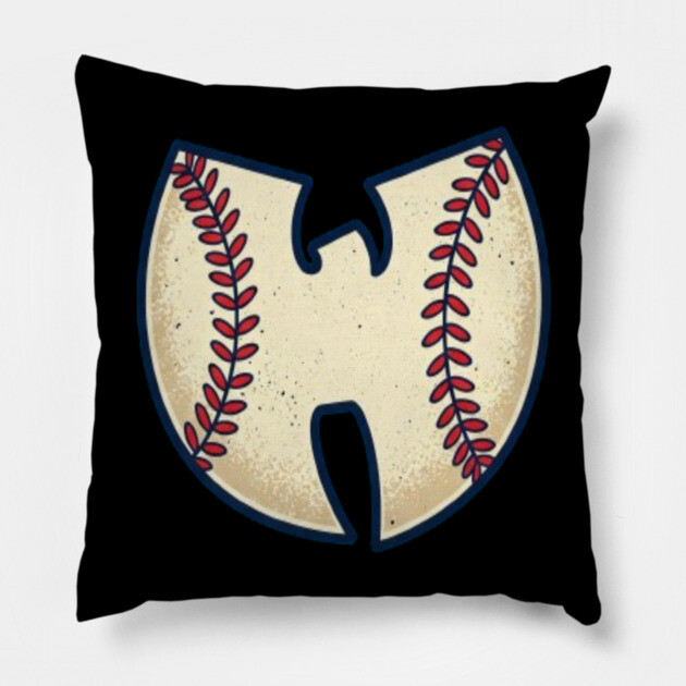 Wu-Tang Baseball Tee - Clan's Grand Slam Style Pillow by OUTFITPAW