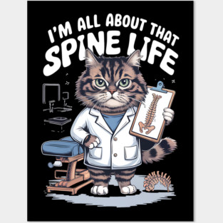 I'm All About That Spine Life Chiro Bone Chiropractor Spinal Posters and Art