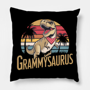 Grammysaurus T Rex Dinosaur Grammy Saurus Mother's Day Pillow