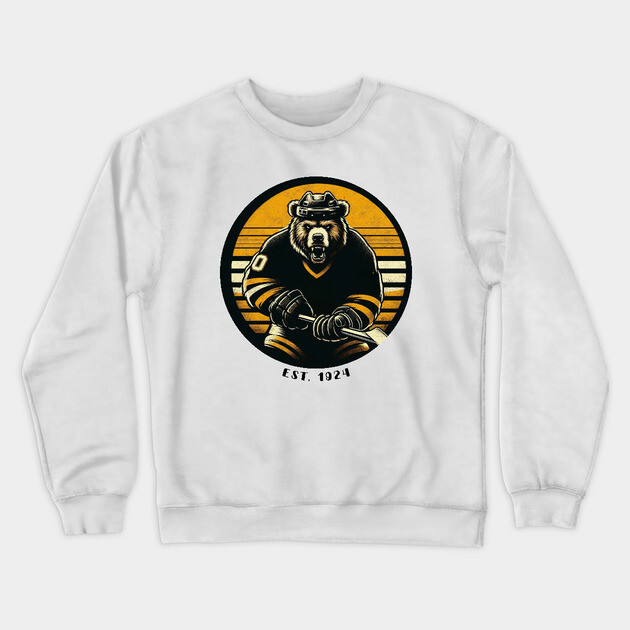 Bruisin' Bear Club – Est. 1924 Crewneck Sweatshirt by Ben's Store 1