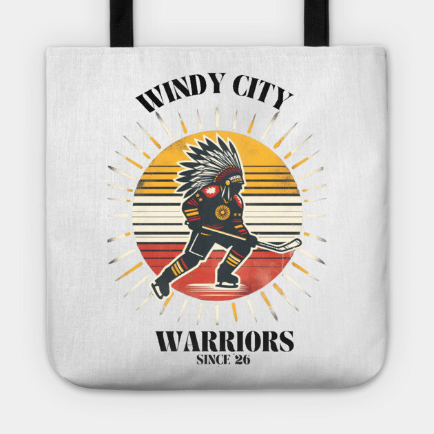 Windy City Warriors Since ’26 – Vintage Hockey Design Tote by Ben's Store 1