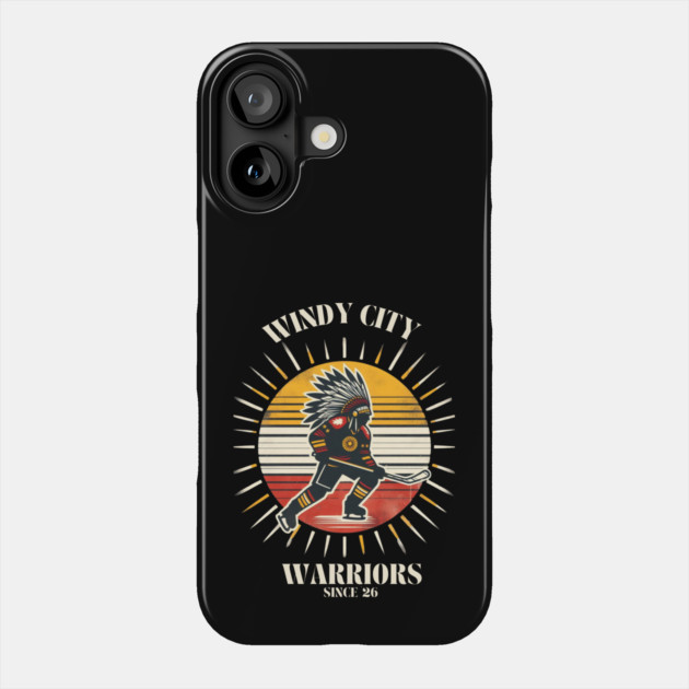 Windy City Warriors Since ’26 – Vintage Hockey Design Phone Case by Ben's Store 1