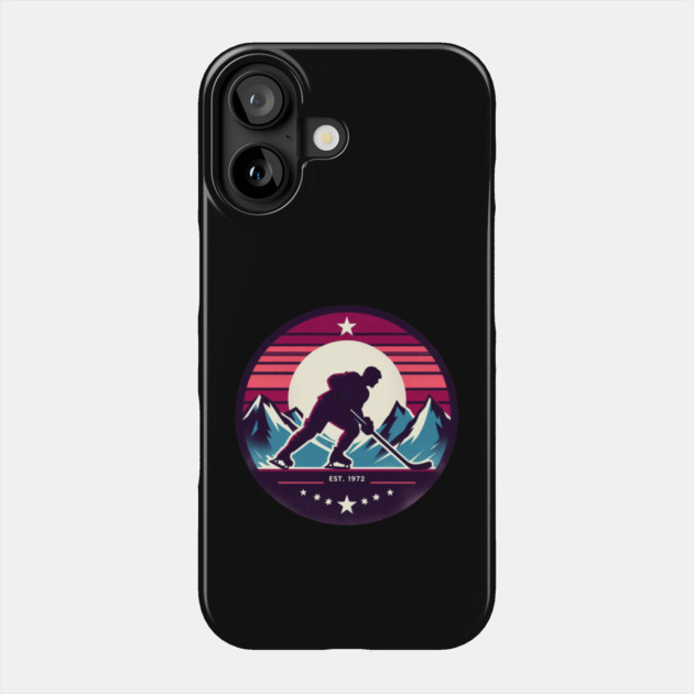 Rocky Mountain Hockey Club – Est. 1972 Retro Design Phone Case by Ben's Store 1