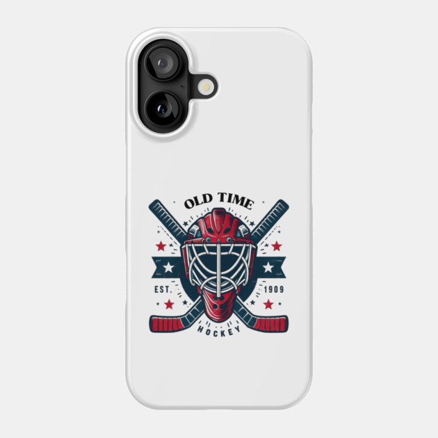 Vintage Mask & Sticks Hockey Design – Est. 1909 Phone Case by Ben's Store 1