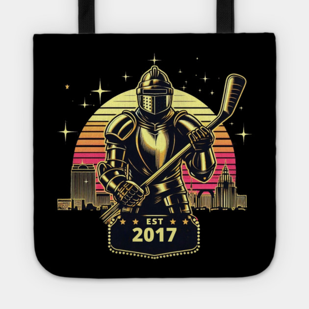 Retro Vegas Knight Hockey Design – Est. 2017 Tote by Ben's Store 1