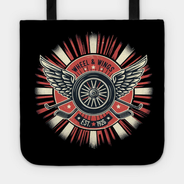 Wheel & Wings Hockey Club – Est. 1926 Retro Design Tote by Ben's Store 1