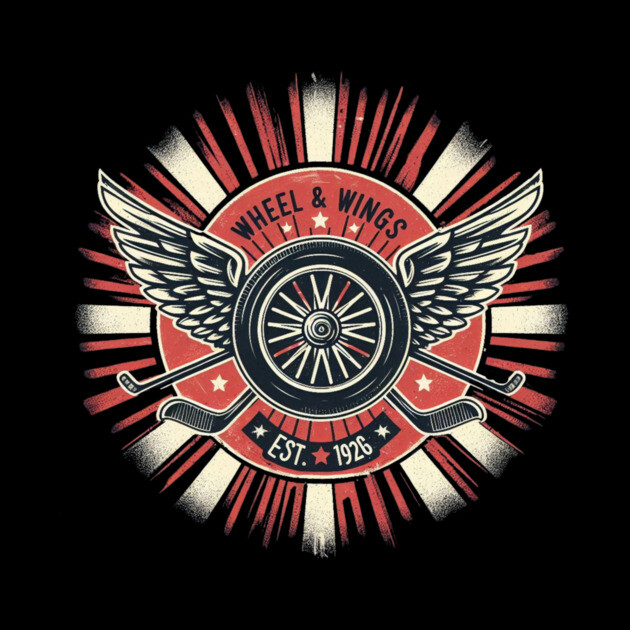 Wheel & Wings Hockey Club – Est. 1926 Retro Design by Ben's Store 1