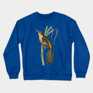 Babbling Thrush Vintage Bird Art - William Swainson Crewneck Sweatshirt
