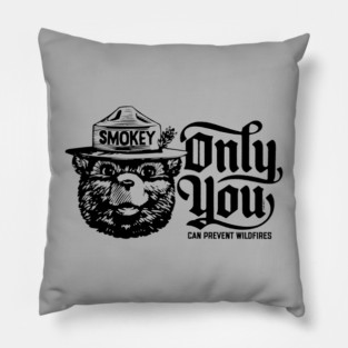 OFFICIALLY LICENSED Smokey Bear  Only You Can Prevent Wildfires Pillow