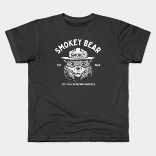 OFFICIALLY LICENSED Smokey Bear Vintage Logo Kids T-Shirt