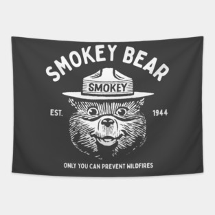 OFFICIALLY LICENSED Smokey Bear Vintage Logo Tapestry