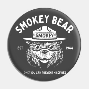 OFFICIALLY LICENSED Smokey Bear Vintage Logo Pin
