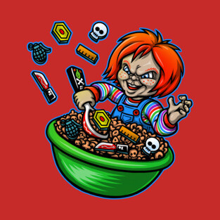 Chucky Charms Cereal Stickers! T-Shirt