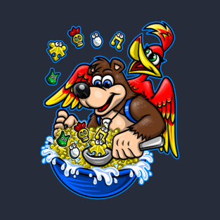 Banjo-Kazooie Jiggy Crisp Cereal Stickers! T-Shirt