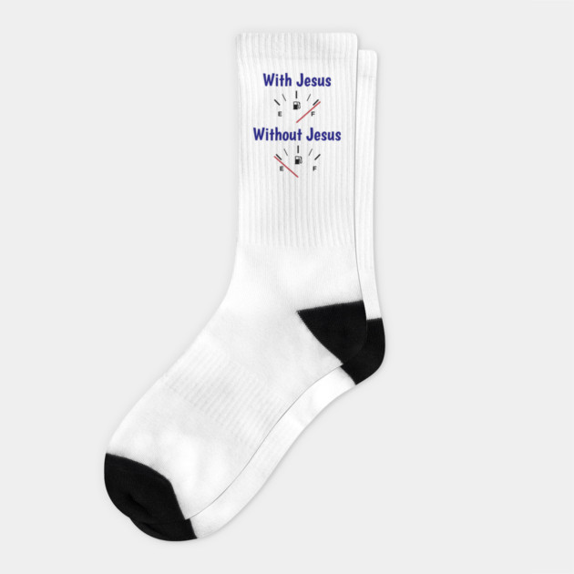 With Jesus, Without Jesus Socks by AWbydesign