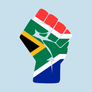 Raised Fist South African Flag T-Shirt
