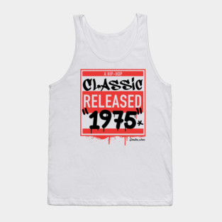 Hip Hop born year 1975 single side Tank Top