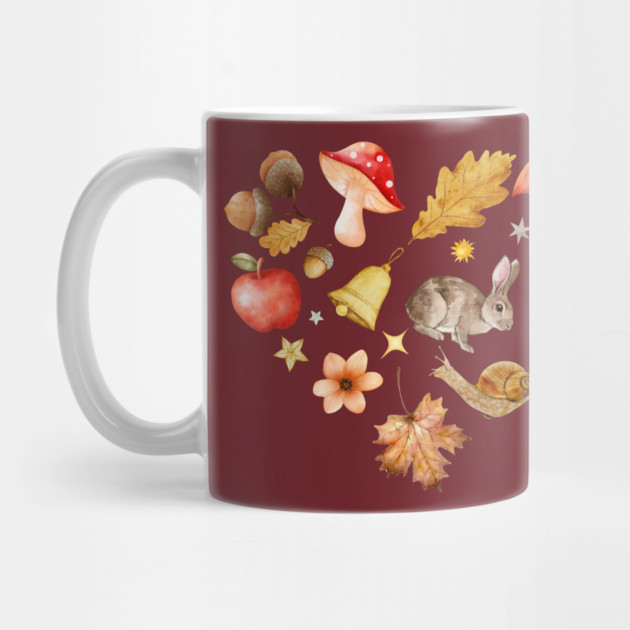 Forest Mosaic - Whimsy Heart with Cute Bunny by TuncGK