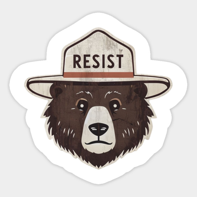 ALT US National Park Resist Service Bear Magnet by Creatifly Graphic Tees